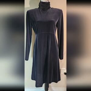 Vintage Velvety Black Dress